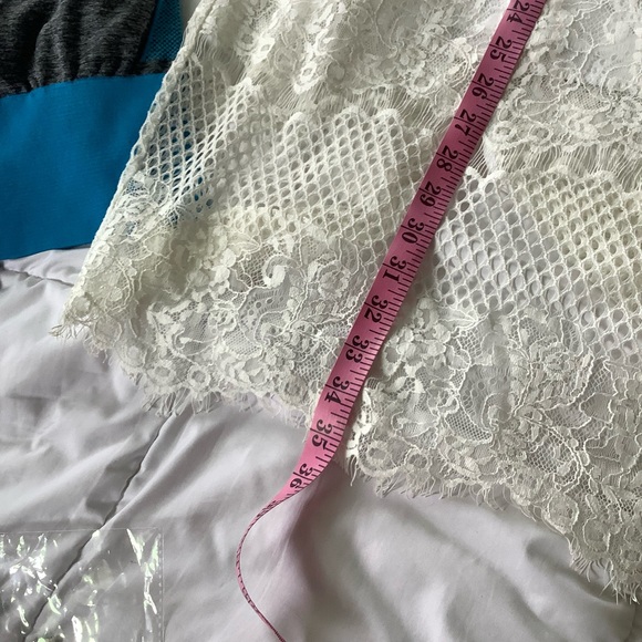 bebe Womens Strapless Dress Back Zip Crochet Lace Lined Size 2 - Picture 9 of 11